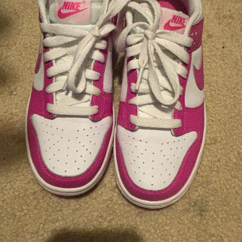Nike Vibrant Pink and White Athletic Shoes
